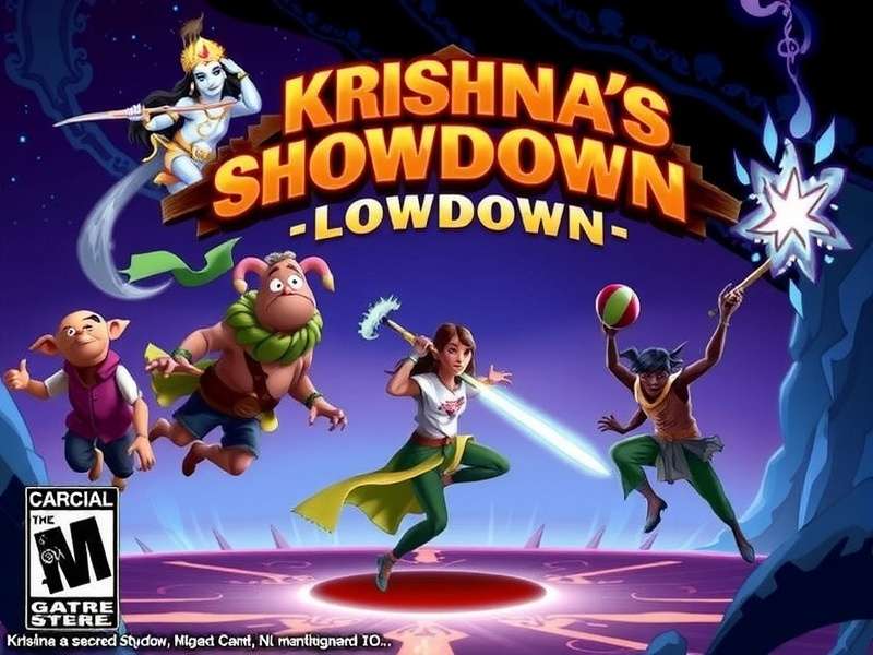 Krishna S Sacred Showdown Game Cover Art